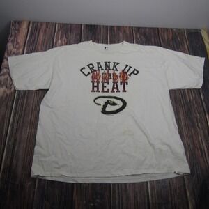 Genuine Merchandise Arizona Diamondbacks Shirt‎ Mens 3XL White Crank Up Heat Tee